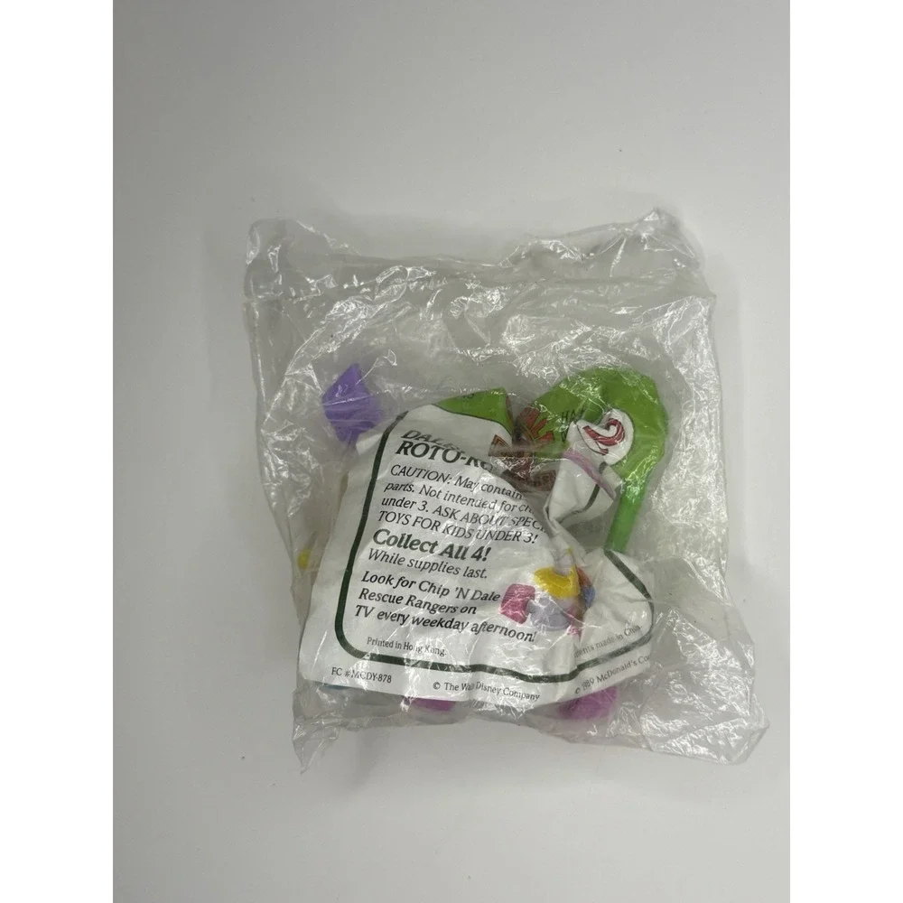 McDonald's Chip 'N Dale Happy Meal Toy #2 DALE'S ROTO-ROADSTER 1989 SEALED